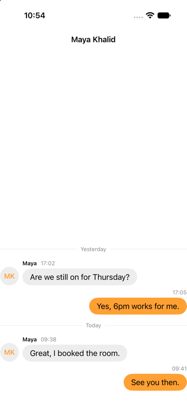 Chat thread