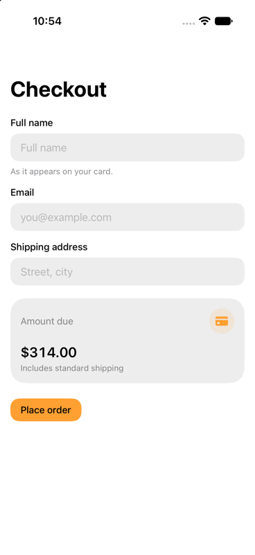 Shop checkout