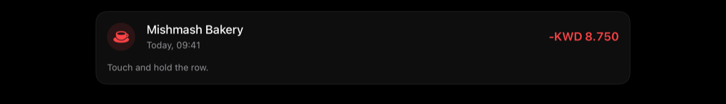 context-menu on iPad, dark