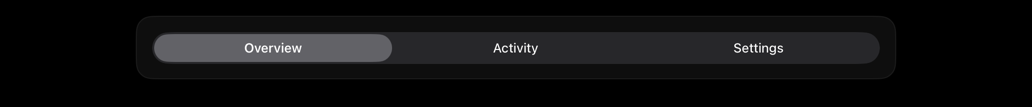 tabs on iPad, dark