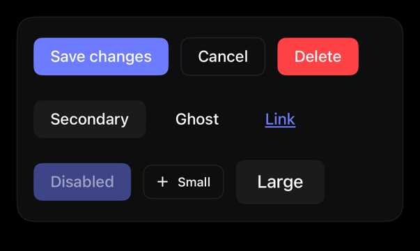 button preview, dark