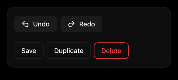 button-group preview, dark