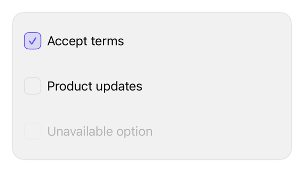 checkbox preview