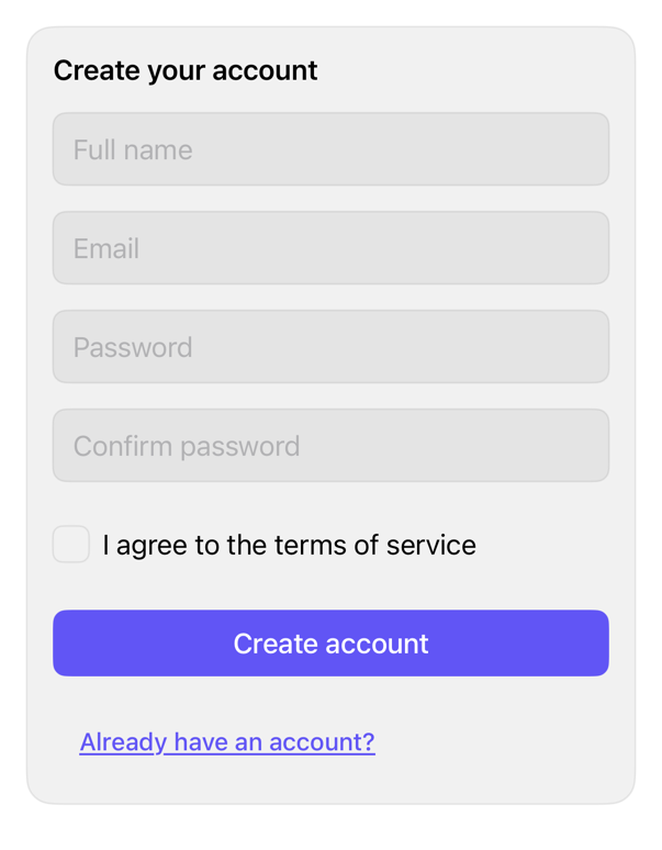 signup-form preview