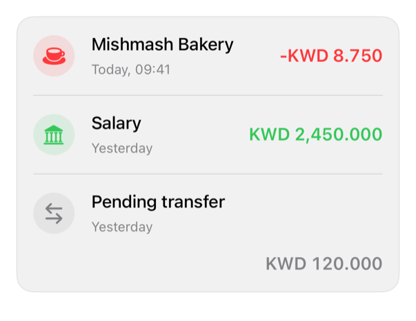 transaction-row preview